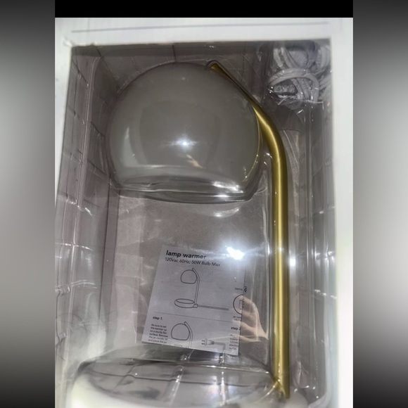 Target Lamp Candle Warmer White Frosted - Threshold 11" (NEW) - Picture 5 of 5